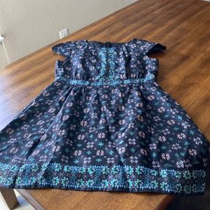 J Crew cap sleeve floral dress